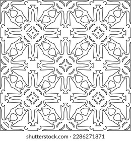Textura elegante con figuras de líneas.Patrón geométrico en blanco y negro para páginas web, texturas, tarjetas, afiches, tela, textil. Diseño repetitivo gráfico monocromo. 