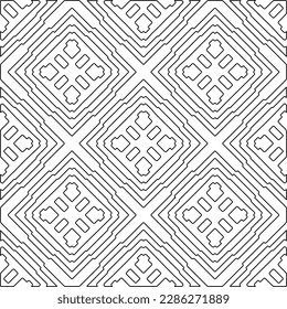 Textura elegante con figuras de líneas.Patrón geométrico en blanco y negro para páginas web, texturas, tarjetas, afiches, tela, textil. Diseño repetitivo gráfico monocromo. 