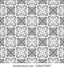 Textura elegante con figuras de líneas.Patrón geométrico en blanco y negro para páginas web, texturas, tarjetas, afiches, tela, textil. Diseño repetitivo gráfico monocromo. 