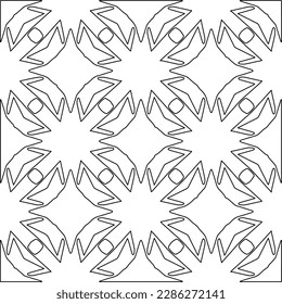 Stylish texture with figures from lines.Abstract geometric black and white pattern for web page, textures, card, poster, fabric, textile. Monochrome graphic repeating design. 