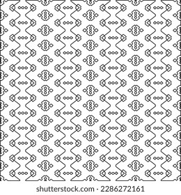 Textura elegante con figuras de líneas.Patrón geométrico en blanco y negro para páginas web, texturas, tarjetas, afiches, tela, textil. Diseño repetitivo gráfico monocromo. 