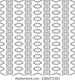 Textura elegante con figuras de líneas.Patrón geométrico en blanco y negro para páginas web, texturas, tarjetas, afiches, tela, textil. Diseño repetitivo gráfico monocromo. 