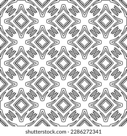 Textura elegante con figuras de líneas.Patrón geométrico en blanco y negro para páginas web, texturas, tarjetas, afiches, tela, textil. Diseño repetitivo gráfico monocromo. 