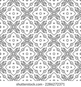 Textura elegante con figuras de líneas.Patrón geométrico en blanco y negro para páginas web, texturas, tarjetas, afiches, tela, textil. Diseño repetitivo gráfico monocromo. 