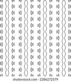 Stylish texture with figures from lines.Abstract geometric black and white pattern for web page, textures, card, poster, fabric, textile. Monochrome graphic repeating design. 