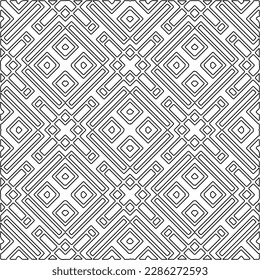Textura elegante con figuras de líneas.Patrón geométrico en blanco y negro para páginas web, texturas, tarjetas, afiches, tela, textil. Diseño repetitivo gráfico monocromo. 