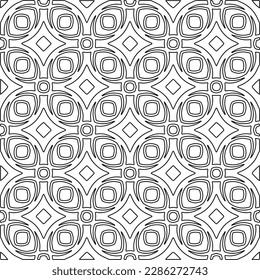 Textura elegante con figuras de líneas.Patrón geométrico en blanco y negro para páginas web, texturas, tarjetas, afiches, tela, textil. Diseño repetitivo gráfico monocromo. 