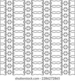 Textura elegante con figuras de líneas.Patrón geométrico en blanco y negro para páginas web, texturas, tarjetas, afiches, tela, textil. Diseño repetitivo gráfico monocromo. 