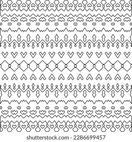 Textura elegante con figuras de líneas.Patrón geométrico en blanco y negro para páginas web, texturas, tarjetas, afiches, tela, textil. Diseño repetitivo gráfico monocromo. 
