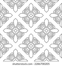 Textura elegante con figuras de líneas.Patrón geométrico en blanco y negro para páginas web, texturas, tarjetas, afiches, tela, textil. Diseño repetitivo gráfico monocromo. 