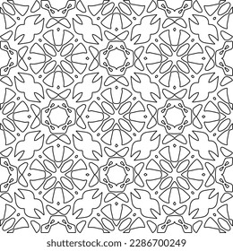 Textura elegante con figuras de líneas.Patrón geométrico en blanco y negro para páginas web, texturas, tarjetas, afiches, tela, textil. Diseño repetitivo gráfico monocromo. 