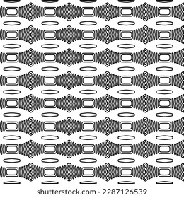 Textura elegante con figuras de líneas.Patrón geométrico en blanco y negro para páginas web, texturas, tarjetas, afiches, tela, textil. Diseño repetitivo gráfico monocromo. 