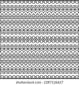 Textura elegante con figuras de líneas.Patrón geométrico en blanco y negro para páginas web, texturas, tarjetas, afiches, tela, textil. Diseño repetitivo gráfico monocromo. 