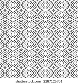 Textura elegante con figuras de líneas.Patrón geométrico en blanco y negro para páginas web, texturas, tarjetas, afiches, tela, textil. Diseño repetitivo gráfico monocromo. 