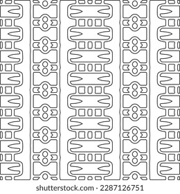 Stylish texture with figures from lines.Abstract geometric black and white pattern for web page, textures, card, poster, fabric, textile. Monochrome graphic repeating design. 