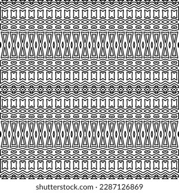 Textura elegante con figuras de líneas.Patrón geométrico en blanco y negro para páginas web, texturas, tarjetas, afiches, tela, textil. Diseño repetitivo gráfico monocromo. 