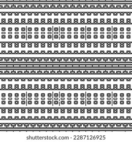 Stylish texture with figures from lines.Abstract geometric black and white pattern for web page, textures, card, poster, fabric, textile. Monochrome graphic repeating design. 