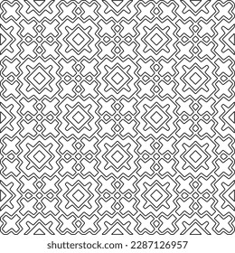 Textura elegante con figuras de líneas.Patrón geométrico en blanco y negro para páginas web, texturas, tarjetas, afiches, tela, textil. Diseño repetitivo gráfico monocromo. 