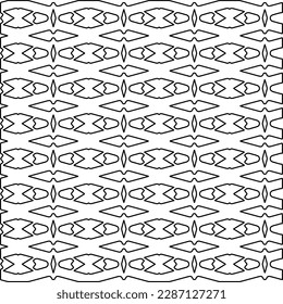 Textura elegante con figuras de líneas.Patrón geométrico en blanco y negro para páginas web, texturas, tarjetas, afiches, tela, textil. Diseño repetitivo gráfico monocromo. 