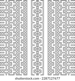 Stylish texture with figures from lines.Abstract geometric black and white pattern for web page, textures, card, poster, fabric, textile. Monochrome graphic repeating design. 