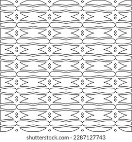 Textura elegante con figuras de líneas.Patrón geométrico en blanco y negro para páginas web, texturas, tarjetas, afiches, tela, textil. Diseño repetitivo gráfico monocromo. 