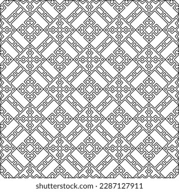 Textura elegante con figuras de líneas.Patrón geométrico en blanco y negro para páginas web, texturas, tarjetas, afiches, tela, textil. Diseño repetitivo gráfico monocromo. 