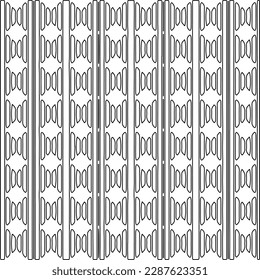  Textura elegante con figuras de líneas.Patrón geométrico en blanco y negro para páginas web, texturas, tarjetas, afiches, tela, textil. Diseño repetitivo gráfico monocromo.
