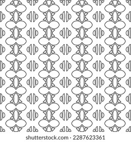  Stylish texture with figures from lines.Abstract geometric black and white pattern for web page, textures, card, poster, fabric, textile. Monochrome graphic repeating design.