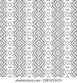  Textura elegante con figuras de líneas.Patrón geométrico en blanco y negro para páginas web, texturas, tarjetas, afiches, tela, textil. Diseño repetitivo gráfico monocromo.