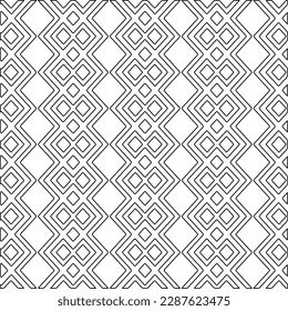  Textura elegante con figuras de líneas.Patrón geométrico en blanco y negro para páginas web, texturas, tarjetas, afiches, tela, textil. Diseño repetitivo gráfico monocromo. 
