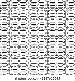  Textura elegante con figuras de líneas.Patrón geométrico en blanco y negro para páginas web, texturas, tarjetas, afiches, tela, textil. Diseño repetitivo gráfico monocromo.