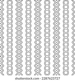  Textura elegante con figuras de líneas.Patrón geométrico en blanco y negro para páginas web, texturas, tarjetas, afiches, tela, textil. Diseño repetitivo gráfico monocromo.