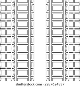 Textura elegante con figuras de líneas.Patrón geométrico en blanco y negro para páginas web, texturas, tarjetas, afiches, tela, textil. Diseño repetitivo gráfico monocromo. 
