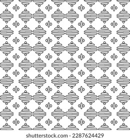  Stylish texture with figures from lines.Abstract geometric black and white pattern for web page, textures, card, poster, fabric, textile. Monochrome graphic repeating design. 