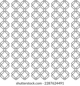 Stylish texture with figures from lines.Abstract geometric black and white pattern for web page, textures, card, poster, fabric, textile. Monochrome graphic repeating design. 