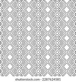  Textura elegante con figuras de líneas.Patrón geométrico en blanco y negro para páginas web, texturas, tarjetas, afiches, tela, textil. Diseño repetitivo gráfico monocromo.
