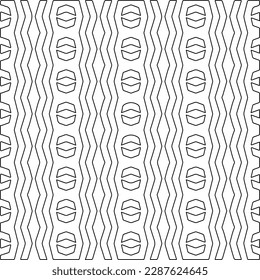  Textura elegante con figuras de líneas.Patrón geométrico en blanco y negro para páginas web, texturas, tarjetas, afiches, tela, textil. Diseño repetitivo gráfico monocromo.