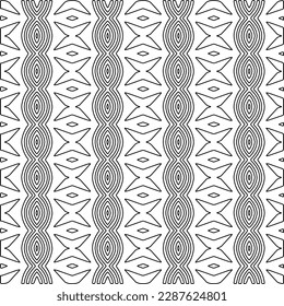  Textura elegante con figuras de líneas.Patrón geométrico en blanco y negro para páginas web, texturas, tarjetas, afiches, tela, textil. Diseño repetitivo gráfico monocromo.