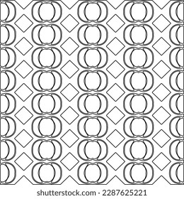  Stylish texture with figures from lines.Abstract geometric black and white pattern for web page, textures, card, poster, fabric, textile. Monochrome graphic repeating design.