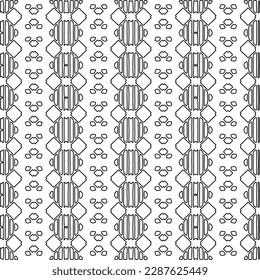 Textura elegante con figuras de líneas.Patrón geométrico en blanco y negro para páginas web, texturas, tarjetas, afiches, tela, textil. Diseño repetitivo gráfico monocromo.