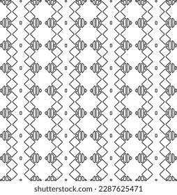  Textura elegante con figuras de líneas.Patrón geométrico en blanco y negro para páginas web, texturas, tarjetas, afiches, tela, textil. Diseño repetitivo gráfico monocromo.