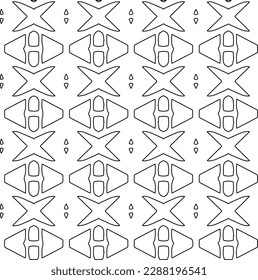  Stylish texture with figures from lines.Abstract geometric black and white pattern for web page, textures, card, poster, fabric, textile. Monochrome graphic repeating design. 