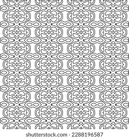  Textura elegante con figuras de líneas.Patrón geométrico en blanco y negro para páginas web, texturas, tarjetas, afiches, tela, textil. Diseño repetitivo gráfico monocromo. 