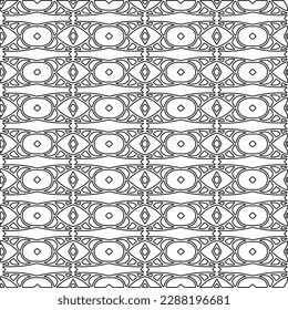  Stylish texture with figures from lines.Abstract geometric black and white pattern for web page, textures, card, poster, fabric, textile. Monochrome graphic repeating design. 