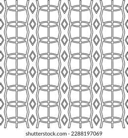  Textura elegante con figuras de líneas.Patrón geométrico en blanco y negro para páginas web, texturas, tarjetas, afiches, tela, textil. Diseño repetitivo gráfico monocromo. 