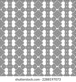  Textura elegante con figuras de líneas.Patrón geométrico en blanco y negro para páginas web, texturas, tarjetas, afiches, tela, textil. Diseño repetitivo gráfico monocromo. 