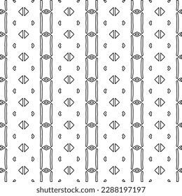  Stilvolle Textur mit Figuren aus Linien.Abstraktes geometrisches Schwarz-Weiß Muster für Webseiten, Texturen, Karten, Poster, Stoff, Textilien. Monochrome grafische Wiederholungsdesign. 