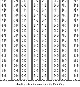  Stylish texture with figures from lines.Abstract geometric black and white pattern for web page, textures, card, poster, fabric, textile. Monochrome graphic repeating design. 