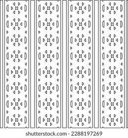  Stylish texture with figures from lines.Abstract geometric black and white pattern for web page, textures, card, poster, fabric, textile. Monochrome graphic repeating design. 