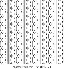  Stylish texture with figures from lines.Abstract geometric black and white pattern for web page, textures, card, poster, fabric, textile. Monochrome graphic repeating design. 